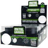 Metal 4 Piece Grinder with Window 63Mm - 6 Pieces Per Retail Ready Display 22351 SMOKEZILLA
