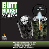 Full Print Butt Bucket Ashtray with LED Light - 6 Per Retail Ready Display 22355 SMOKEZILLA