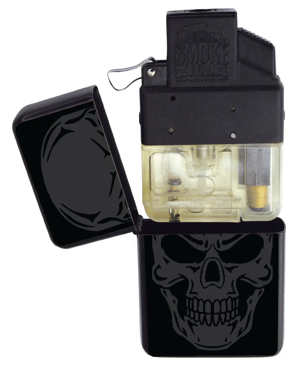 Matte Black Flip Torch Lighter - 12 Pieces Per Retail Ready Display 22381 SMOKEZILLA