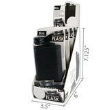Stainless-Steel Big Mouth Flask - 4 Per Retail Ready Display 2426 ROUGHNECK