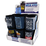 Neoprene Can and Bottle Cooler - 12 Pieces Per Retail Ready Display 22439 POLAR GEAR