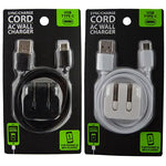 AC Wall Charger with USB to USB-C Charging Cable Set 2.1 Amp - 2 Pieces Per Pack 22452 GADGET GEAR