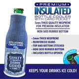 Neoprene 16 Oz Bottle Suit Cooler with Card Pocket - 6 Per Retail Ready Display 22466 POLAR GEAR
