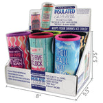 Neoprene Slim Can Cooler - 6 Pieces Per Retail Ready Display 22470 POLAR GEAR