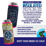 Neoprene Slim Can Cooler - 6 Pieces Per Retail Ready Display 22471 POLAR GEAR