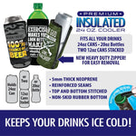 Neoprene 24 Oz Can and Bottle Cooler - 6 Pieces Per Retail Ready Display 26452 POLAR GEAR