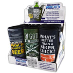 Neoprene 24 Oz Can and Bottle Cooler - 6 Pieces Per Retail Ready Display 22476 POLAR GEAR