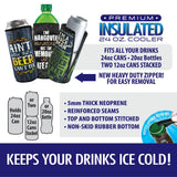 Neoprene 24 Oz Can and Bottle Cooler - 6 Pieces Per Retail Ready Display 22477 POLAR GEAR