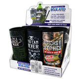 Neoprene 24 Oz Can and Bottle Cooler - 6 Pieces Per Retail Ready Display 22477 POLAR GEAR