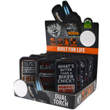 Biker Dual Torch Lighter - 15 Pieces Per Retail Ready Display 22480 SMOKEZILLA