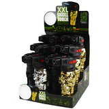 Metallic XXL Skull Torch Lighter - 12 Pieces Per Retail Ready Display 22528 SMOKEZILLA