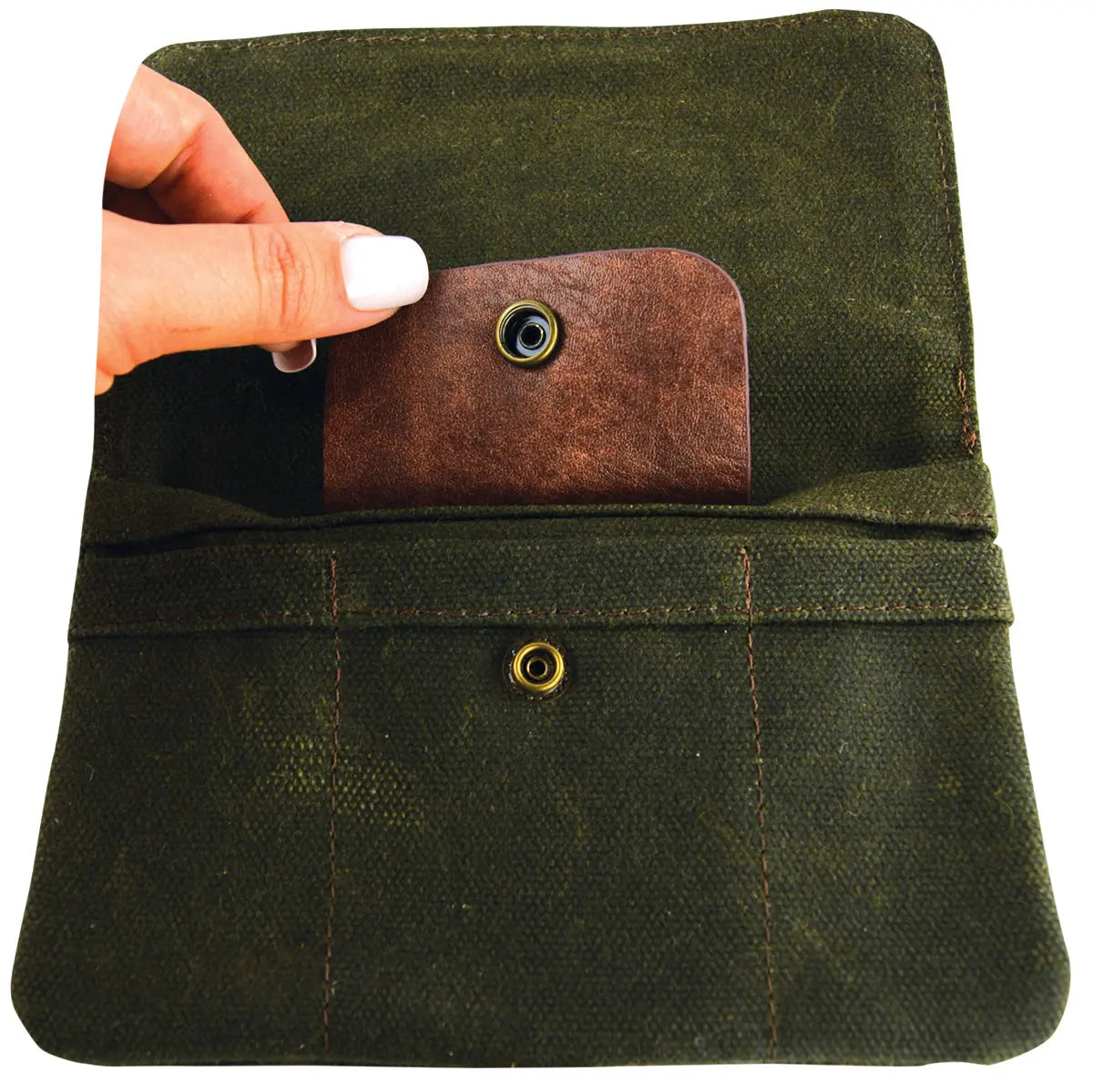 Canvas Tobacco Accessories Bag with Leather Strap - 6 Pieces Per Retail Ready Display 22541 SMOKEZILLA