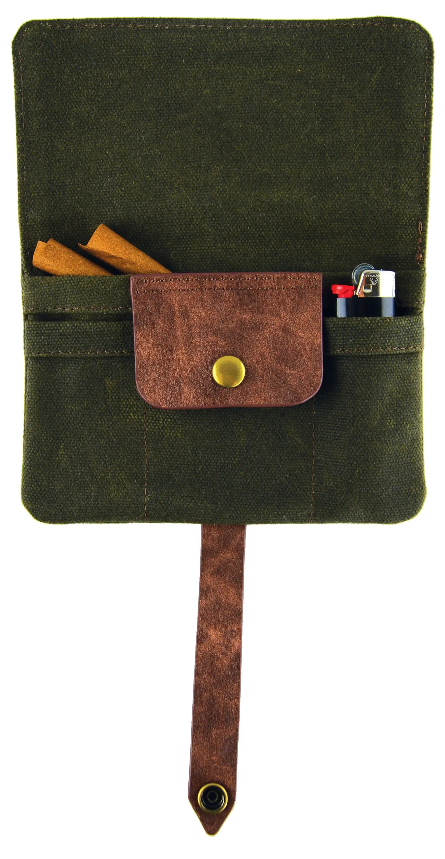 Canvas Tobacco Accessories Bag with Leather Strap - 6 Pieces Per Retail Ready Display 22541 SMOKEZILLA