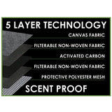 Smell Proof Canvas Roll Bag - 6 Pieces Per Retail Ready Display 22542 SMOKEZILLA