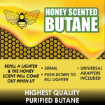 300ML Bulk Smokezilla Scented Honey Butane Refill - 6 Pieces Per Retail Ready Display 22549 SMOKEZILLA