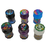 Plastic 4 Piece Grinder with Storage- 6 Pieces Per Retail Ready Display 22576 SMOKEZILLA