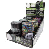 Plastic 5 Piece Grinder with Vacuum Sealed Container - 6 Pieces Per Retail Ready Display 22578