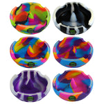 Glow in The Dark Round Silicone Ashtray- Per Retail Ready Display 22581 SMOKEZILLA