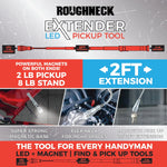 LED Flashlight Extender Tool with Magnetic Stand - 6 Pieces Per Retail Ready Display 22583 ROUGHNECK