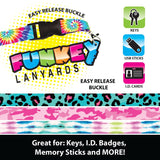 Keychain Lanyard with Detachable Clip - 12 Pieces Per Retail Ready Display 22584 NOVELTY INC