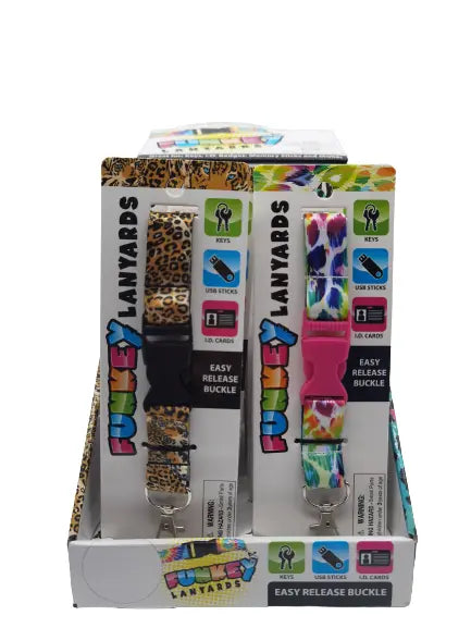 Keychain Lanyard with Detachable Clip - 12 Pieces Per Retail Ready Display 22584 NOVELTY INC