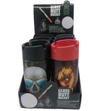 Full Print Glass Butt Bucket Ashtray- 6 Per Retail Ready Wholesale Display 22589 SMOKEZILLA