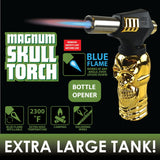 Magnum XXL Skull Torch Lighter - 6 Pieces Per Retail Ready Display 22593 SMOKEZILLA