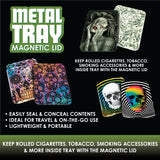 Metal Roll Tray with Magnetic Cover - 6 Pieces Per Retail Ready Display 22606 SMOKEZILLA