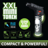 Glow in The Dark XXL Thin Torch Lighter - 18 Pieces Per Retail Ready Display 22611 SMOKEZILLA