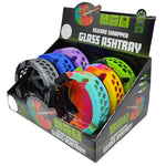 Silicone Wrapped Round Glass Ashtray - 6 Pieces Per Retail Ready Display 22626 SMOKEZILLA