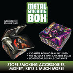 Metal Storage Box with Roll Tray- 6 Pieces Per Retail Ready Display 22627 SMOKEZILLA