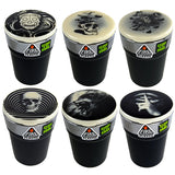 Glow in The Dark Printed Lid Butt Bucket Ashtray with LED Light - 6 Per Retail Ready Display 22634 SMOKEZILLA