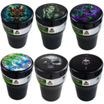 Printed Lid Butt Bucket Ashtray with Power Exhaust Fan - 6 Pieces Per Retail Ready Display 22638 SMOKEZILLA