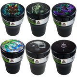 Printed Lid Butt Bucket Ashtray with Power Exhaust Fan - 6 Pieces Per Retail Ready Display 22638 SMOKEZILLA