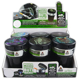 Printed Lid Butt Bucket Ashtray with Power Exhaust Fan - 6 Pieces Per Retail Ready Display 22638 SMOKEZILLA