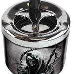 Push Down Metal Ashtray- 6 Per Retail Ready Wholesale Display 22639 SMOKEZILLA
