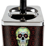 Push Down Metal Ashtray- 6 Per Retail Ready Wholesale Display 22639 SMOKEZILLA