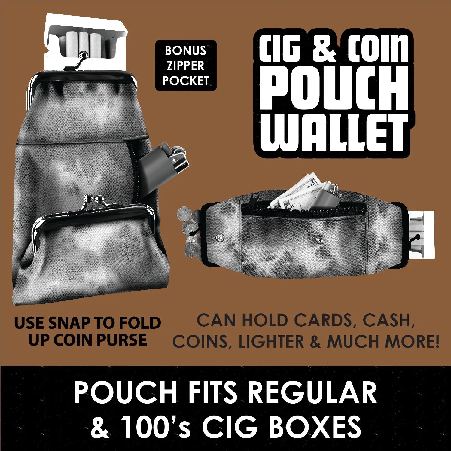 Canvas Cigarette Pouch - 6 Pieces Per Retail Ready Display 22665 SMOKEZILLA