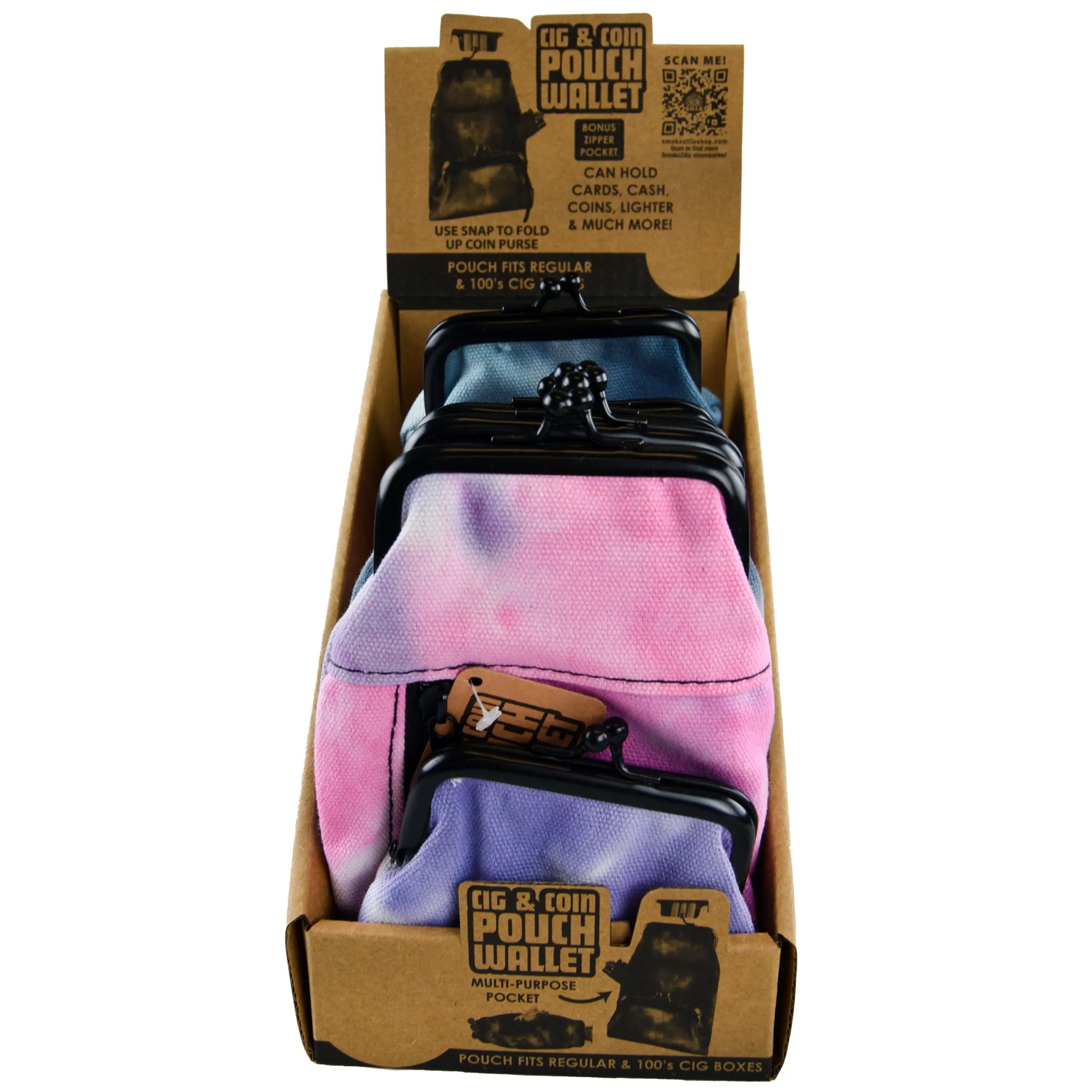 Canvas Cigarette Pouch - 6 Pieces Per Retail Ready Display 22665 SMOKEZILLA