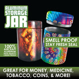 Smell Proof Metal Storage Jar with Full Print - 12 Pieces Per Retail Ready Display 22675 SMOKEZILLA