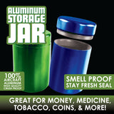 Smell Proof Metal Storage Jar - 12 Pieces Per Retail Ready Display 22674