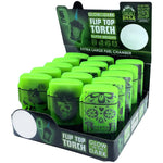 Glow in The Dark Flip Top Torch Lighter - 15 Pieces Per Retail Ready Display 22678 SMOKEZILLA