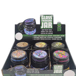 Glass Storage Jar with Clasp - 6 Pieces Per Retail Ready Display 22679 SMOKEZILLA