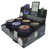 Glass Storage Jar with Clasp - 6 Pieces Per Retail Ready Display 22679 SMOKEZILLA