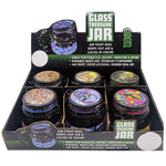 Glass Storage Jar with Clasp - 6 Pieces Per Retail Ready Display 22681 SMOKEZILLA