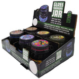 Glass Storage Jar with Clasp - 6 Pieces Per Retail Ready Display 22681 SMOKEZILLA