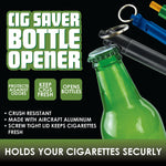 Metal Cigarette Saver Tube Key Chain with Bottle Opener - 12 Pieces Per Retail Ready Display 22685 SMOKEZILLA