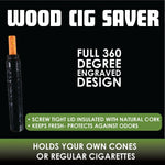 Wood Cigarette Saver Tube - 12 Pieces Per Retail Ready Display 22689 SMOKEZILLA