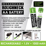 Rechargeable Aa Battery Pack - 12 Pieces Per Retail Ready Display 22701 ROUGHNECK