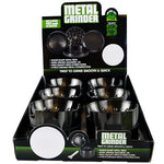 Metal 4 Piece Grinder with Concave Lid 63Mm - 6 Pieces Per Retail Ready Display 22705 SMOKEZILLA